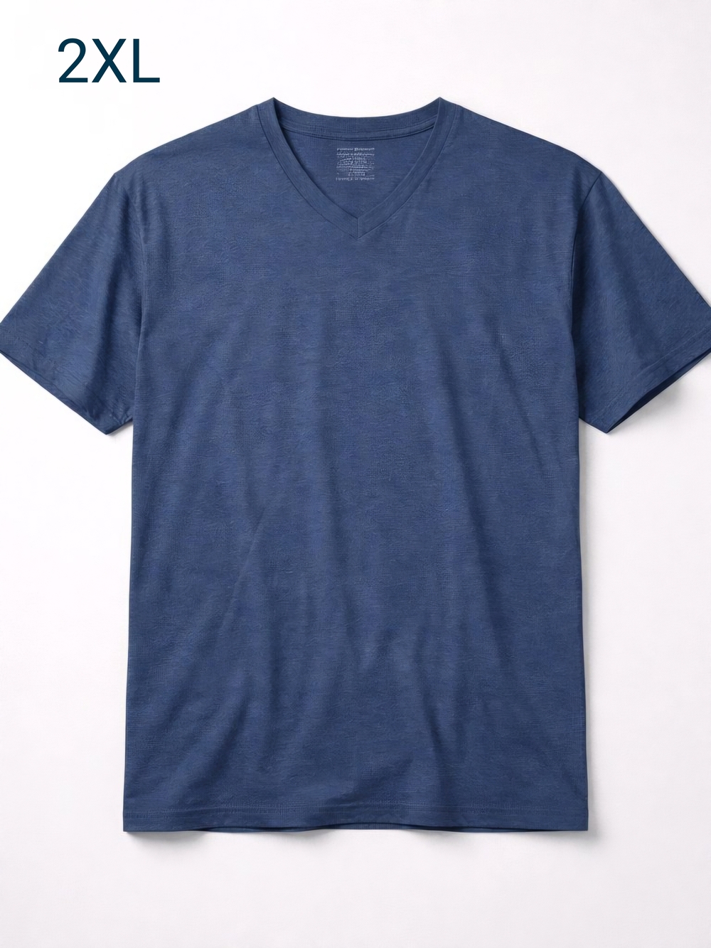 Foot Locker Men's V-Neck T-Shirt - Blue Size 2XL